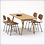 Dining Table:Taperd Regular, Wide