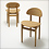 Arm chair:papercord, fabric
