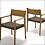 Arm chair:papercord, fabric