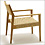 Easy chair:papercord, fabric
